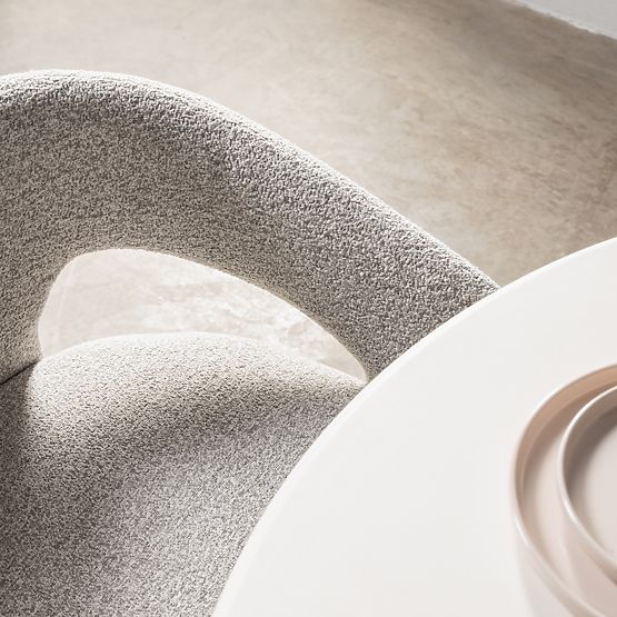 Kárpitozott Castelo szék szürke-bézs