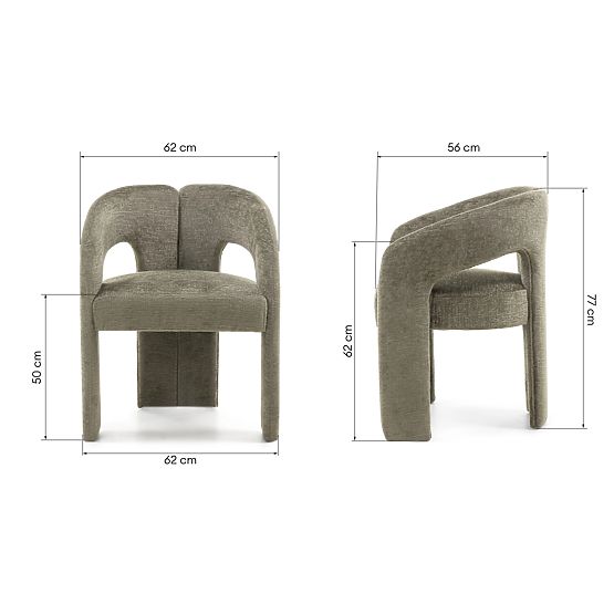 Kárpitozott Castelo szék zöld