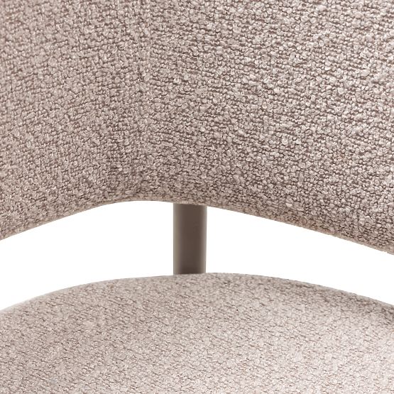 Kárpitozott Lamu szék bézs, bouclé