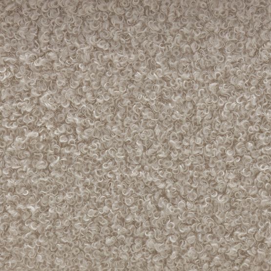 Kárpitozott Loppo pad világos bézs, boucle, Wisconsin dió