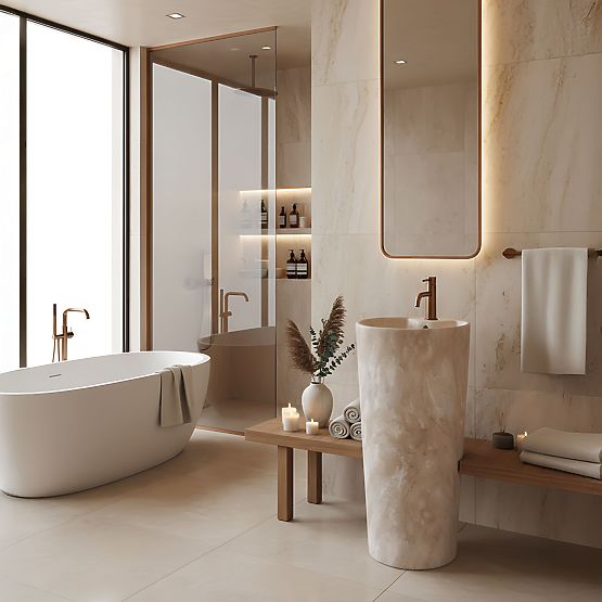 Kerámia Szabadon Álló Mosdó Blanka Savana Matt