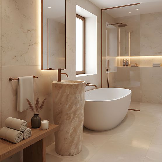 Kerámia Szabadon Álló Mosdó Blanka Savana Matt