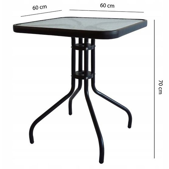 Kerti asztal 60cm kertbe teraszra balkonra ModernHome