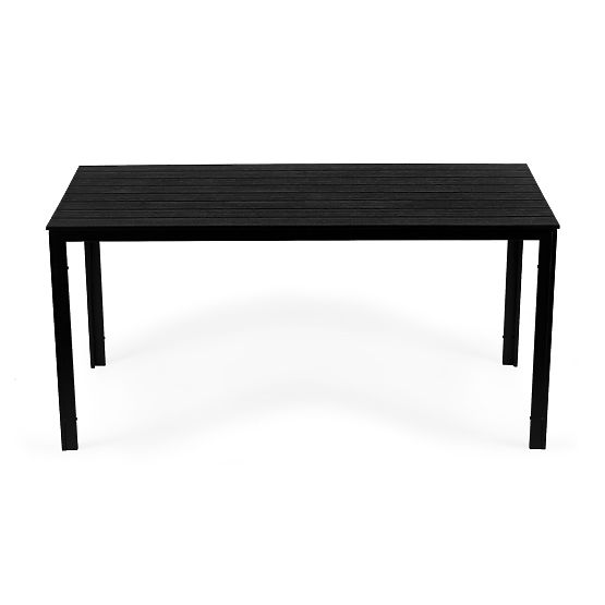 Kerti catering asztal 156 x 78 cm Fekete