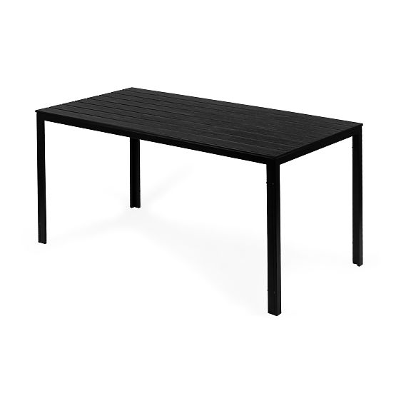 Kerti catering asztal 156 x 78 cm Fekete