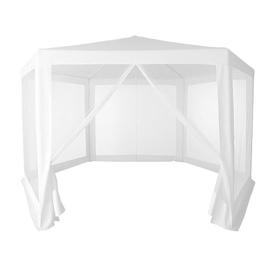 Kerti kereskedelmi pavilonsátor 2x2x2 m szúnyoghálóval fehér MultiGarden