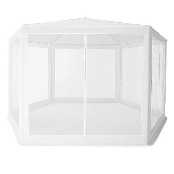 Kerti kereskedelmi pavilonsátor 2x2x2 m szúnyoghálóval fehér MultiGarden