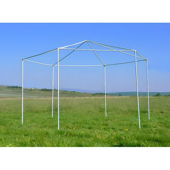 Kerti kereskedelmi pavilonsátor 2x2x2 m szúnyoghálóval fehér MultiGarden