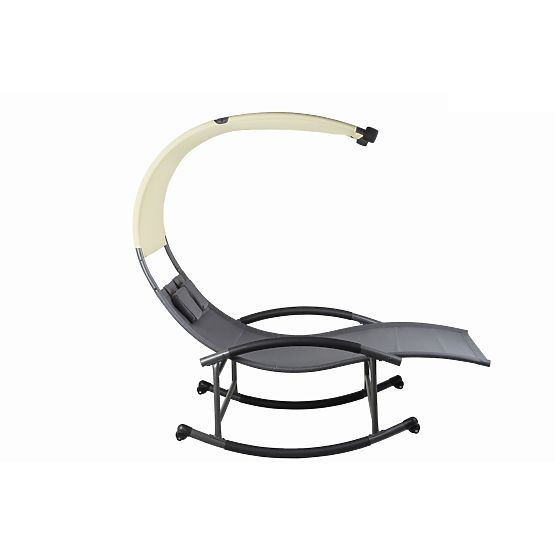 Kerti nyugágy baldachinnal és hintával