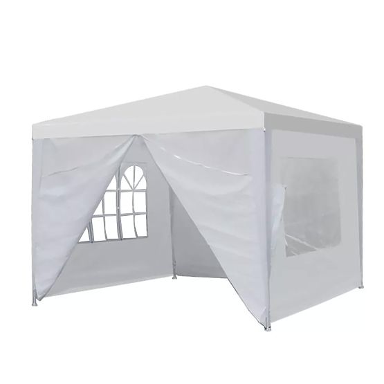 Kerti pavilon sátor 3x3 m 4 fal fehér MultiGarden