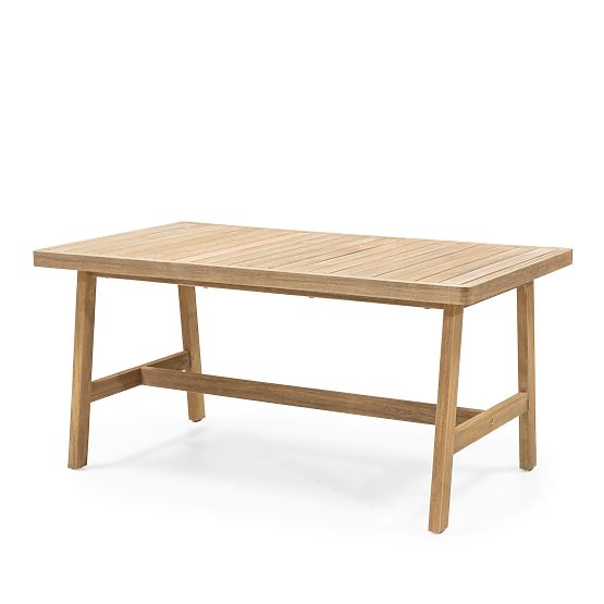 Kerti sarokgarnitúra asztallal Castello, fonott, akácfa FSC, teak kinézet, bézs