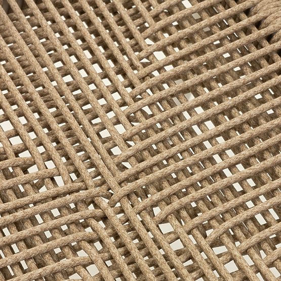 Kerti szék Piretto, technorattan, alumínium, világos bézs/világos barna