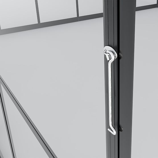 Kerti üvegház ProGlass Gazebo Standard 12 m² alappal, 4 mm-es edzett üveg, alumínium, fekete