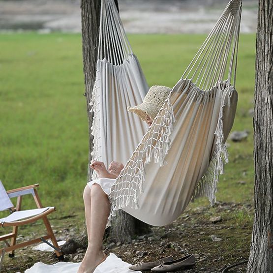 Kétszemélyes fonott kötél függőágy 400256