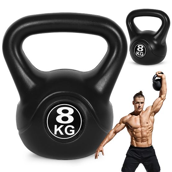 Kettlebell súlyzó 8 kg edzéshez súlygolyó fitnesz ModernHome