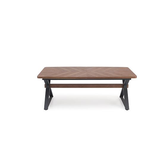 Kihúzható BARON asztal, dió / fekete (2p=1db)