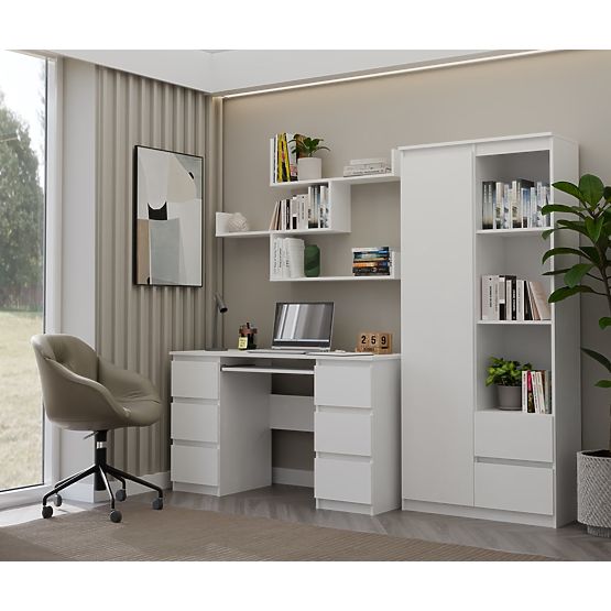 KOBI Fali Polcok Nappaliba FEHÉR