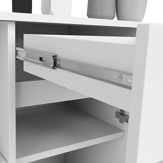 KOMÓD B-17 120 cm 1 FIÓK 1 AJTÓ PK FEHÉR