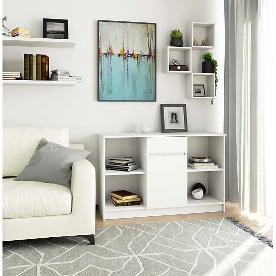 KOMÓD B-17 120 cm 1 FIÓK 1 AJTÓ PK FEHÉR