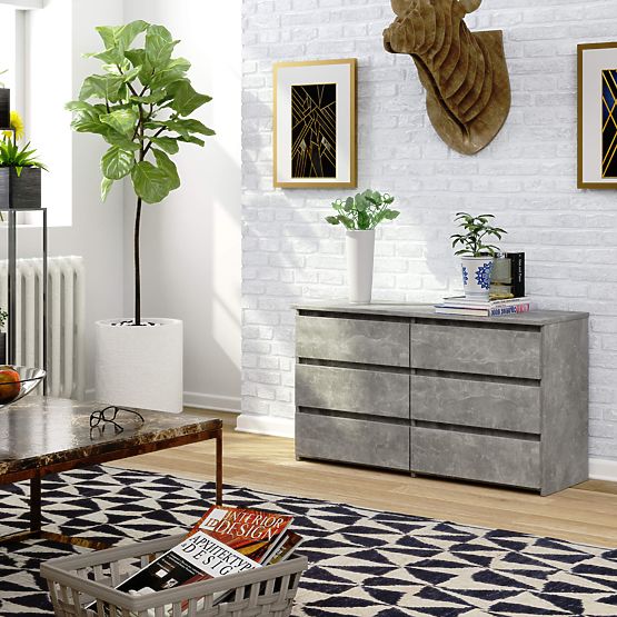 KOMÓD CL100 6FIÓK PK BETON