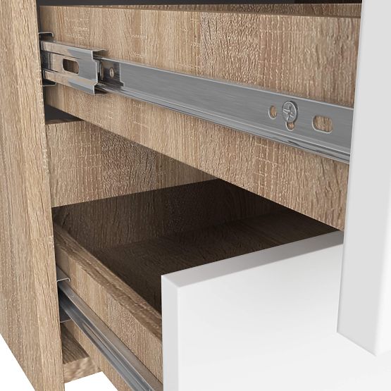 KOMÓD CL100 6SZ PK SONOMA TÖLGY / FEHÉR