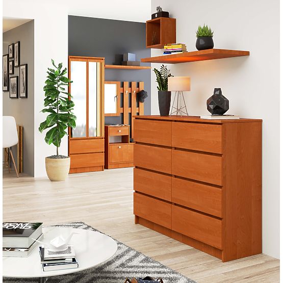 KOMÓD K 120 cm 8 FIÓK PK ÉGER