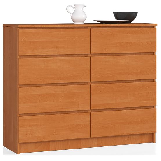 KOMÓD K 120 cm 8 FIÓK PK ÉGER