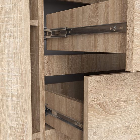 KOMÓD K100 2D 3SZ PK TÖLGY SONOMA