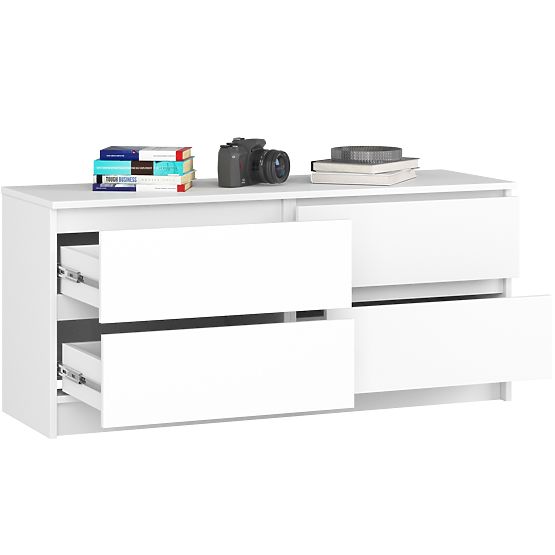 KOMÓD K120 4SZ CLP PK FEHÉR
