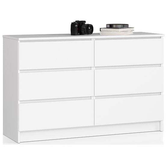 KOMÓD K120 6SZ CLP PK FEHÉR