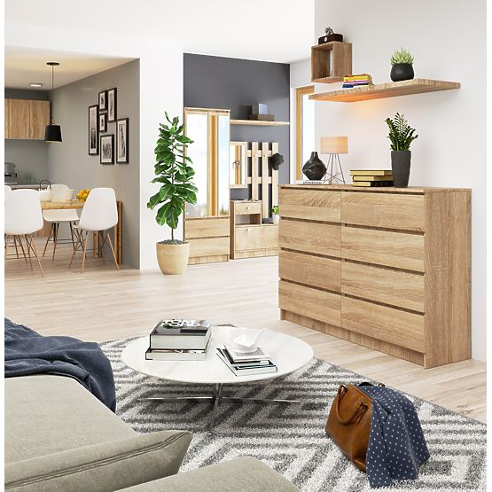 KOMÓD K140 8F CLP PK SONOMA TÖLGY