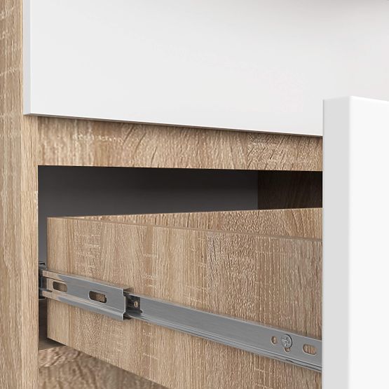 KOMÓD K140 8SZ CLP PK SONOMA / FEHÉR