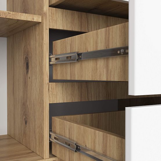 KOMÓD K160 2D 4F CLP PK ARTISAN / FEHÉR