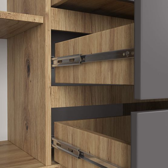 KOMÓD K160 2D 4SZ CLP PK ARTISAN / SZÜRKE