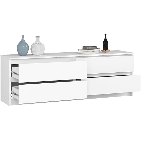KOMÓD K160 4SZ CLP PK FEHÉR
