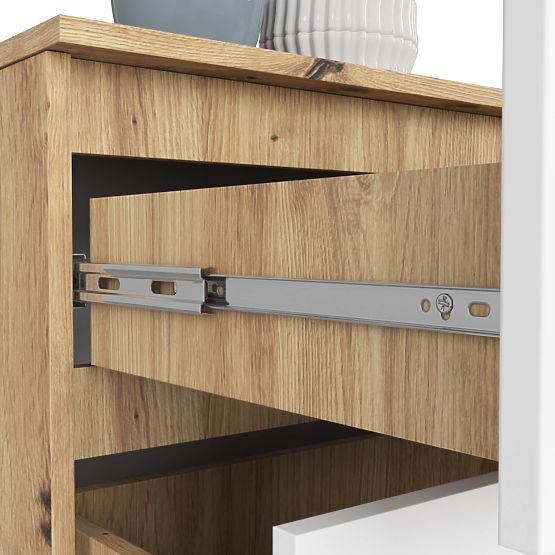 KOMÓD K160 4SZ CLP PK TÖLGY ARTISAN / FEHÉR