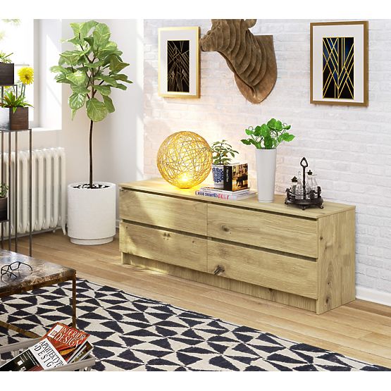 KOMÓD K160 4SZ CLP PK TÖLGY ARTISAN