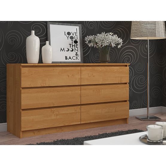 KOMÓD K160 6SZ CLP ÉGER