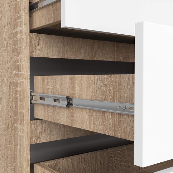 KOMÓD K160 8F CLP PK SONOMA TÖLGY / FEHÉR