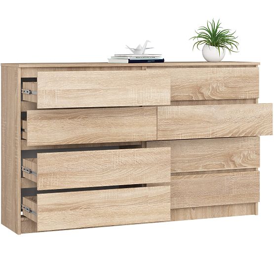 KOMÓD K160 8SZ CLP PK TÖLGY SONOMA