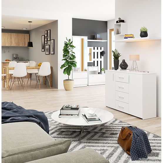 KOMÓD K45 PK FEHÉR