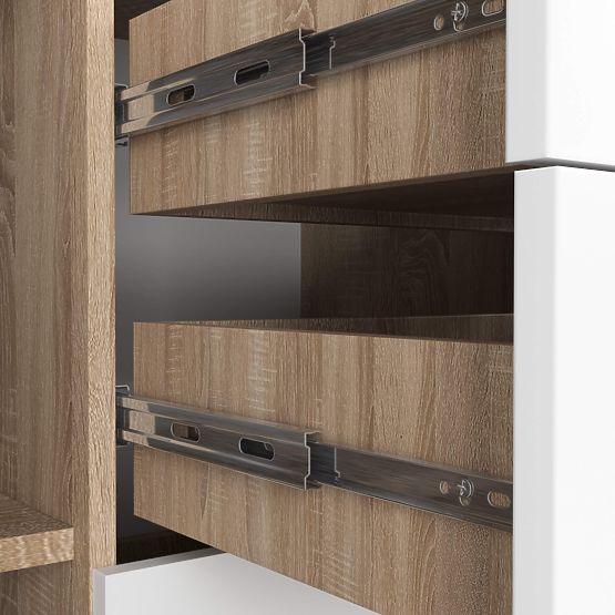 KOMÓD K45 PK SONOMA TÖLGY / FEHÉR