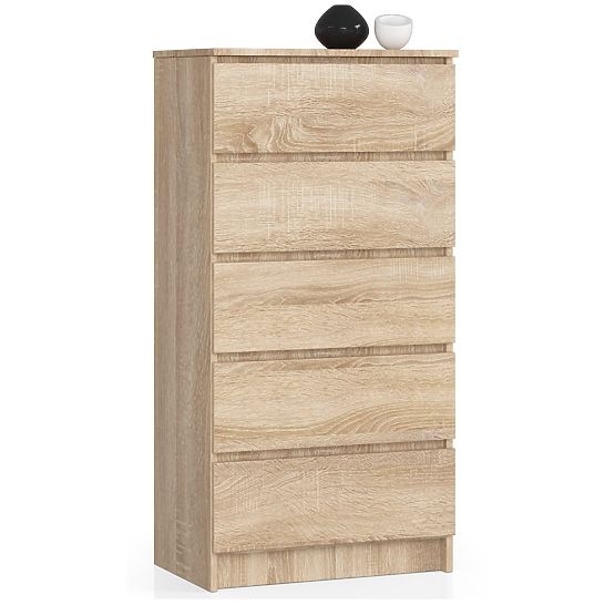 KOMÓD K60 5SZ CLP PK TÖLGY SONOMA