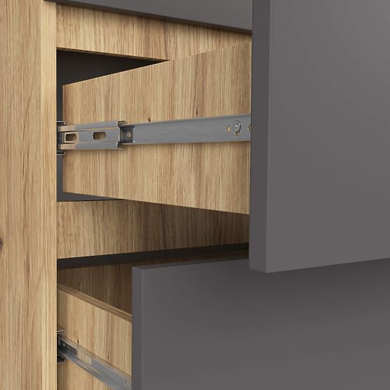 KOMÓD K60 6SZ CLP PK ARTISAN TÖLGY / SZÜRKE