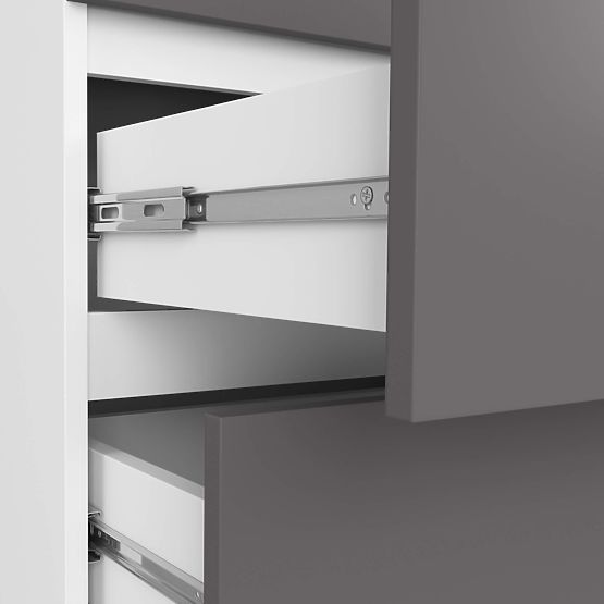 KOMÓD K60 6SZ CLP PK FEHÉR / SZÜRKE