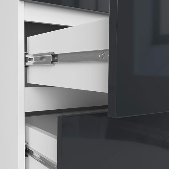 KOMÓD K60 6SZ CLP PK GRAFITSZÜRKE FÉNYES