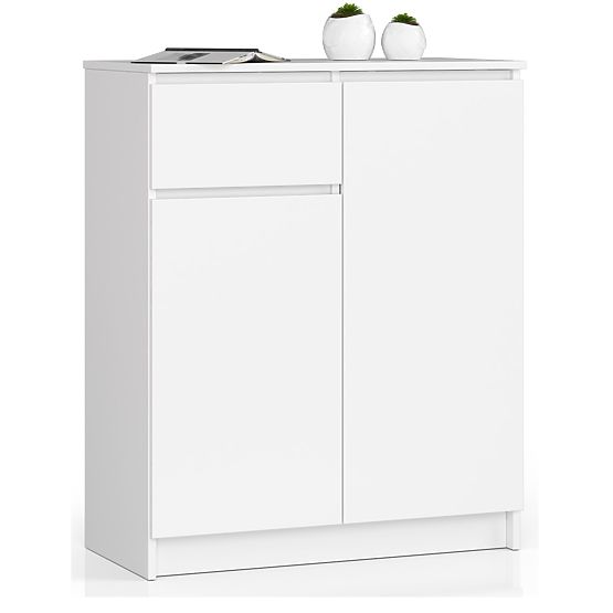 KOMÓD K80 2D 1SZ CLP PK FEHÉR