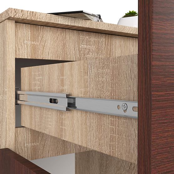 KOMÓD K80 2D 1SZ CLP PK SONOMA TÖLGY / WENGE