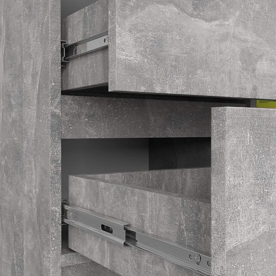 KOMÓD K80 JERRY 1D 3SZ PK BETON