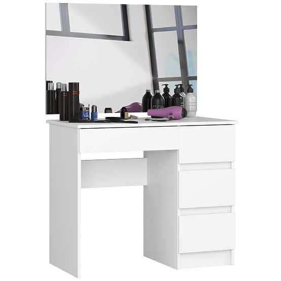 KOZMETIKAI FÜRDŐSZOBASZEKRÉNY TÜKÖRREL T-6/SL 900x600 JOBB PK FEHÉR